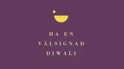 Diwali välsignelser purple modern-simple