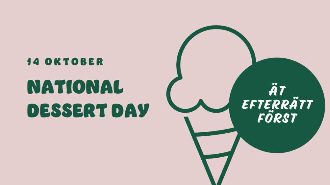 National Dessert Day pink vintage-retro