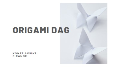 Origami-dagen white modern-simple