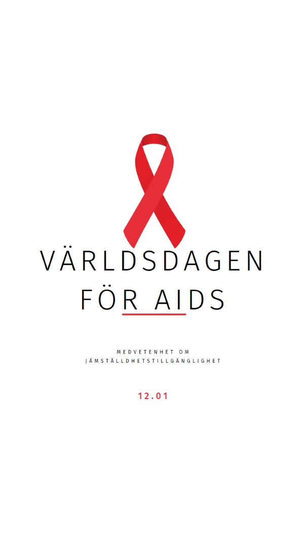 Öka aidsmedvetenheten white modern-simple