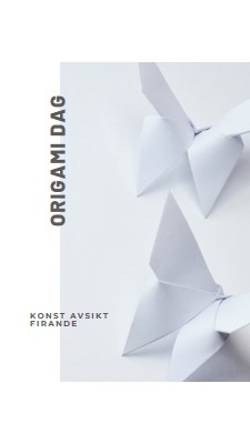 Origami-dagen white modern-simple