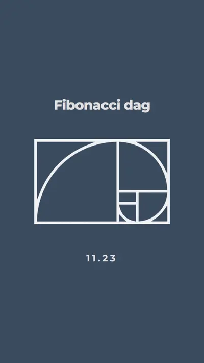 Fibonacci dag blue modern-simple