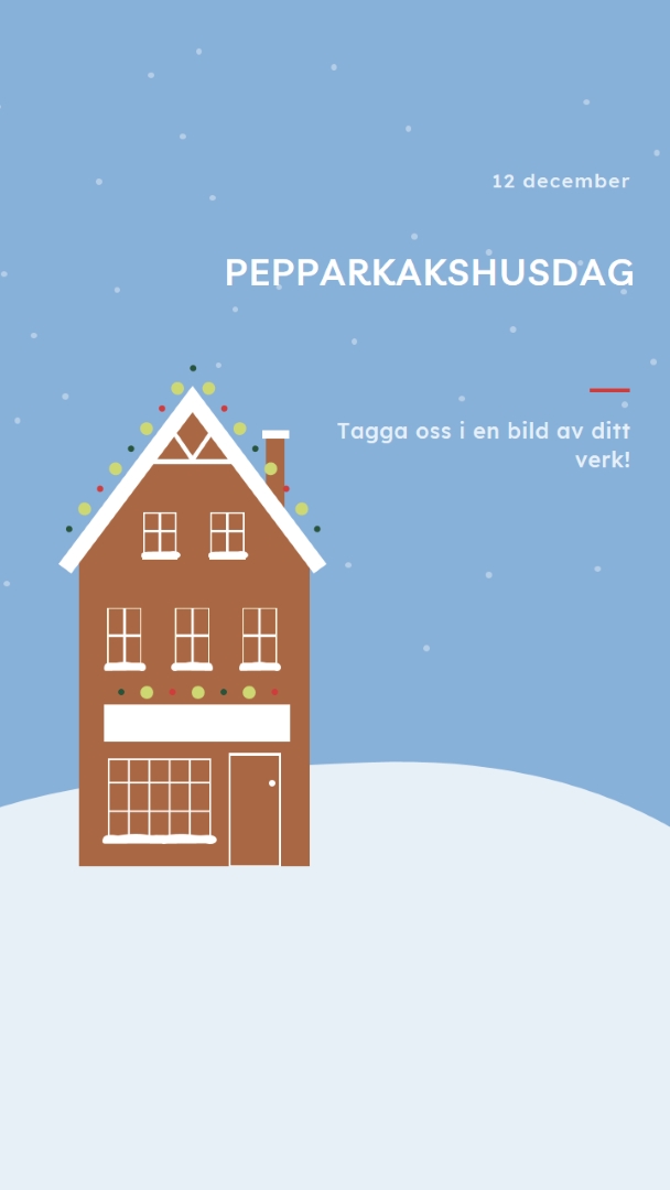 Pepparkakshusdag blue whimsical-color-block