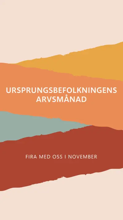 En månad för att hedra ursprungsbefolkningens arv orange organic-simple