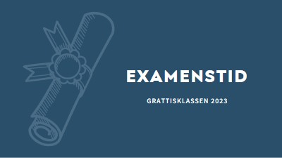 Ditt examensbevis blue modern-simple