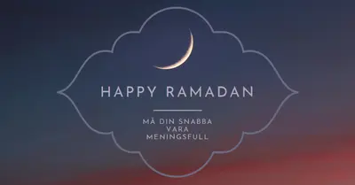 Ha en lycklig Ramadan black modern-simple