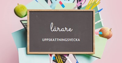 Uppskatta lärare pink modern-simple