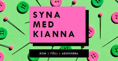 Sy med mig pink modern-bold