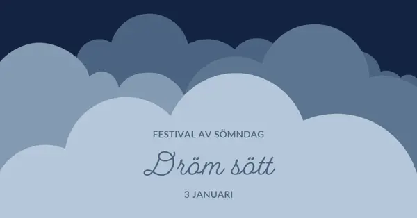Drömmer bara om mer sömn blue whimsical-color-block