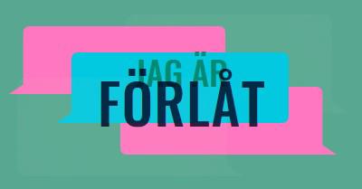 Jag är ledsen green modern-color-block
