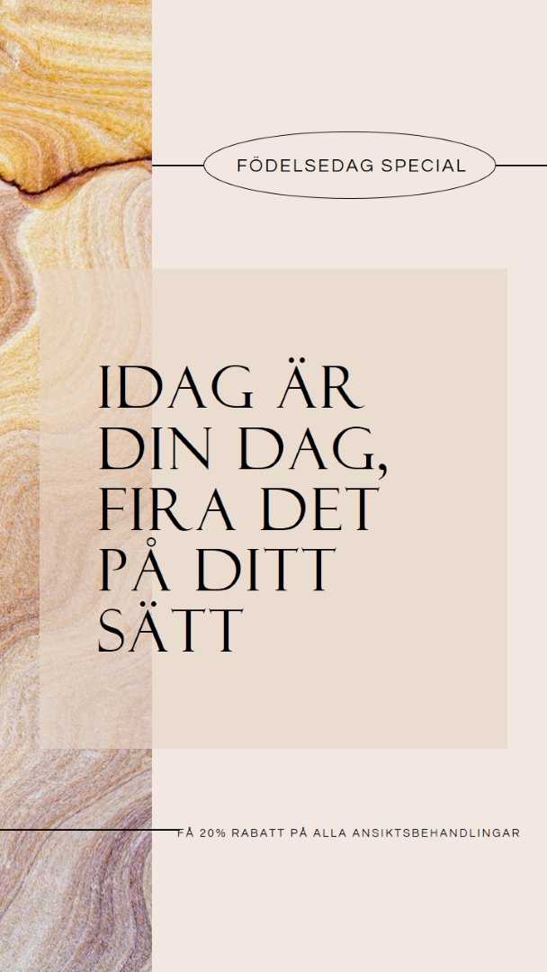 Födelsedagsfest för dig brown modern,elegant,clean