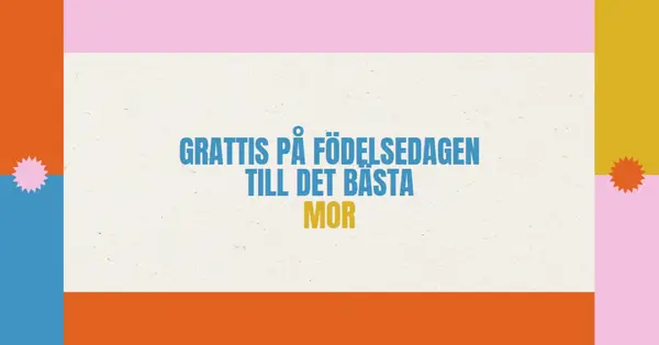 Grattis på födelsedagen till det bästa gray retro,bold,geometric