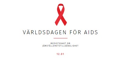 Öka aidsmedvetenheten white modern-simple