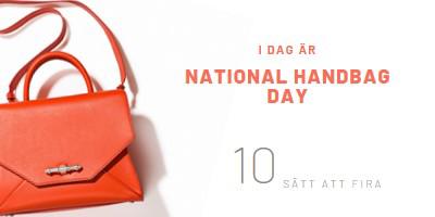 Idag är det National Handbag Day white modern-simple