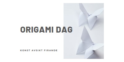 Origami-dagen white modern-simple