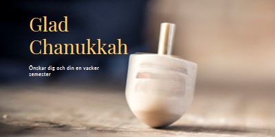 Skönheten i Hanukkah yellow modern-simple