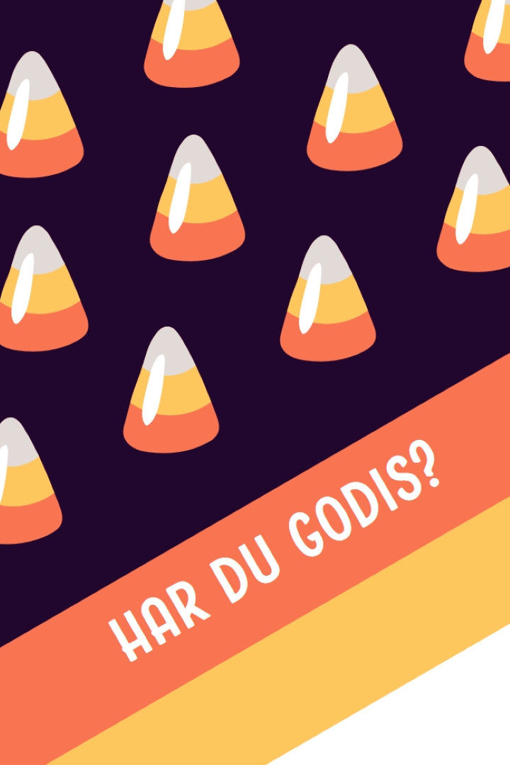 Halloween godis majs orange whimsical-color-block