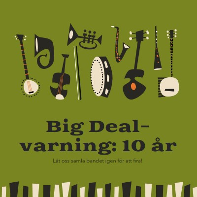 Big Deal-varning green retro,graphic,music