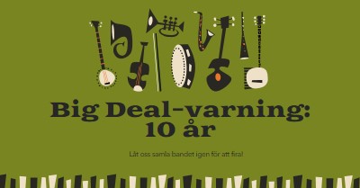 Big Deal-varning green retro,graphic,music