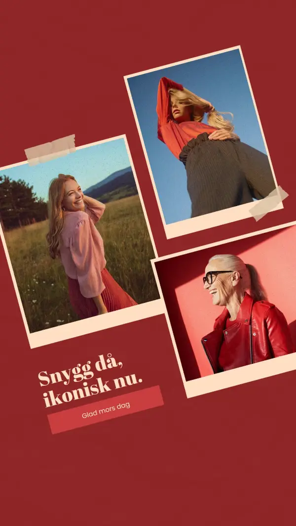 Snygg mors dag red collage,photo,dynamic,multi-photo,multi-image,montage