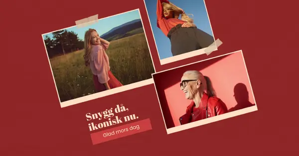 Snygg mors dag red collage,photo,dynamic,multi-photo,multi-image,montage