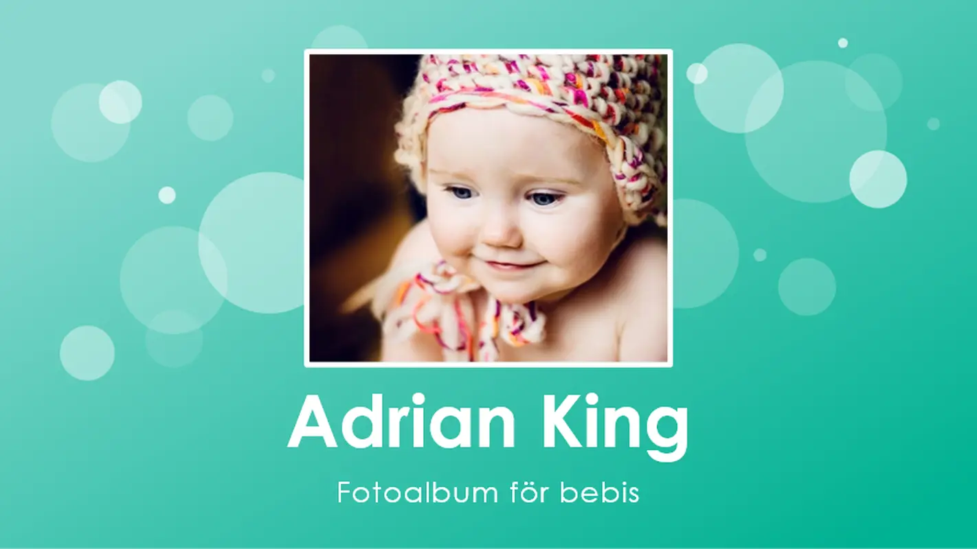 Fotoalbum för bebisens första år
