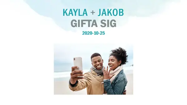 Vattenfärgstvättat bröllopsfotoalbum