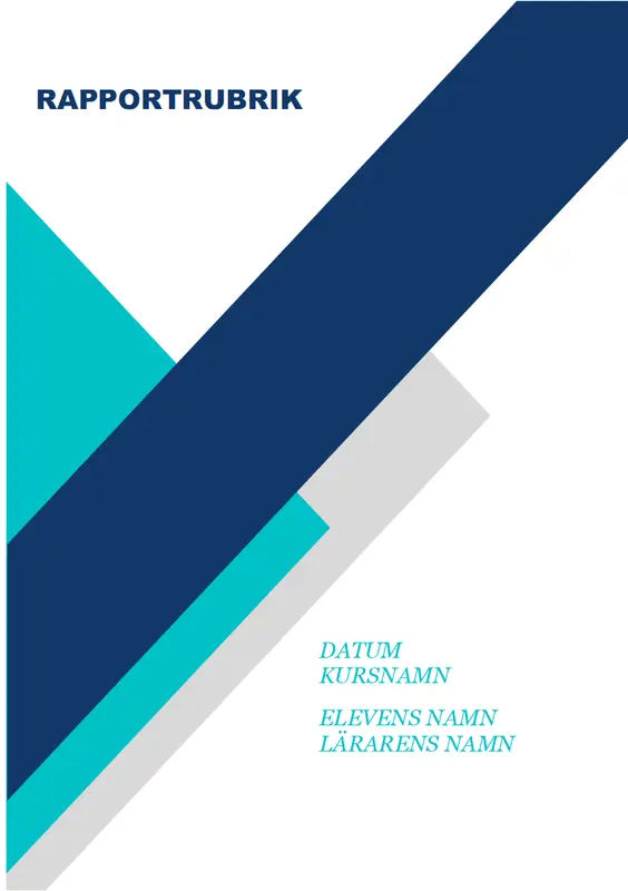 Kreativ elevuppsats modern simple