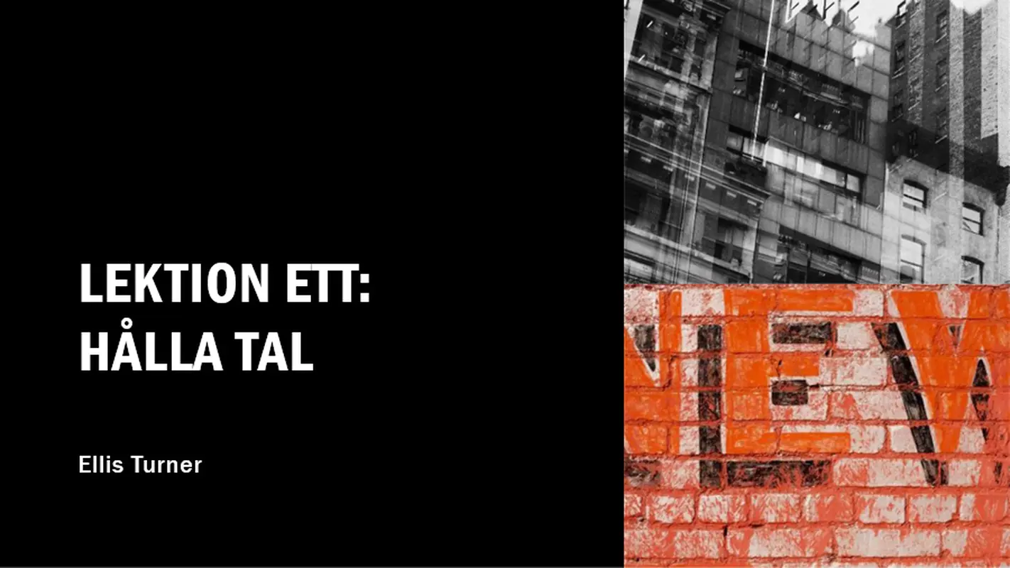 Storstadspresentation i fetstil modern-bold