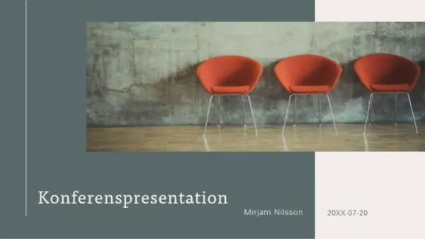 Modern konferenspresentation gray modern-simple