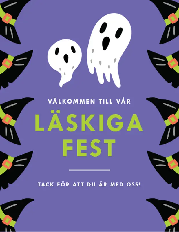 Utskrifter för Halloween-fest whimsica color block
