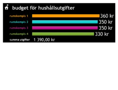 Utgiftsbudget för hushåll black modern simple
