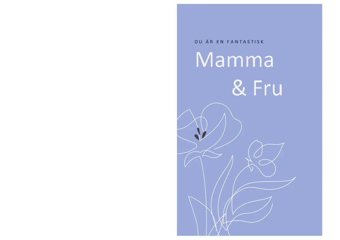 Elegant mors dag-kort organic-simple