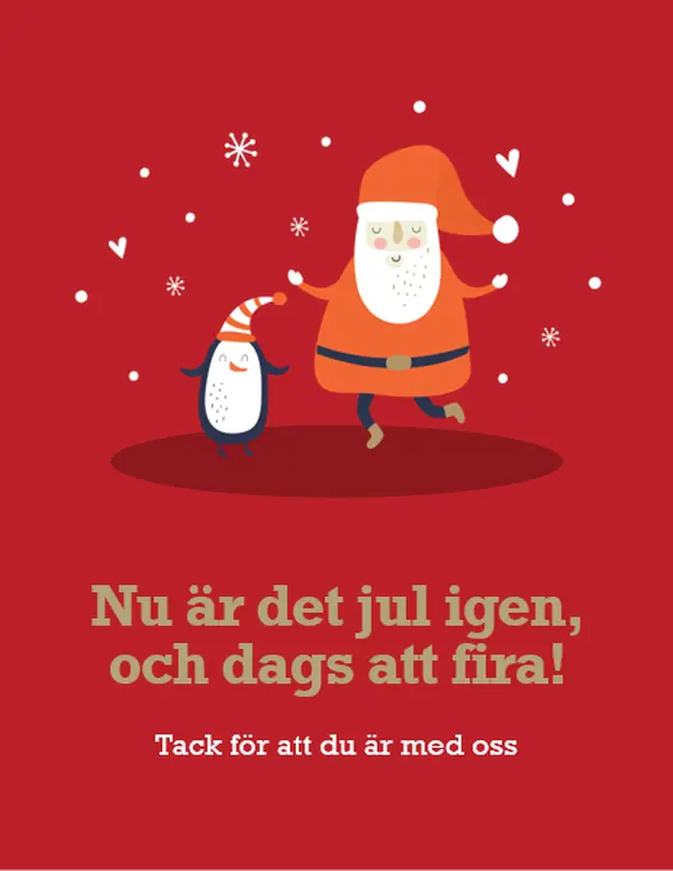 Utskrifter för julfester whimsical color block