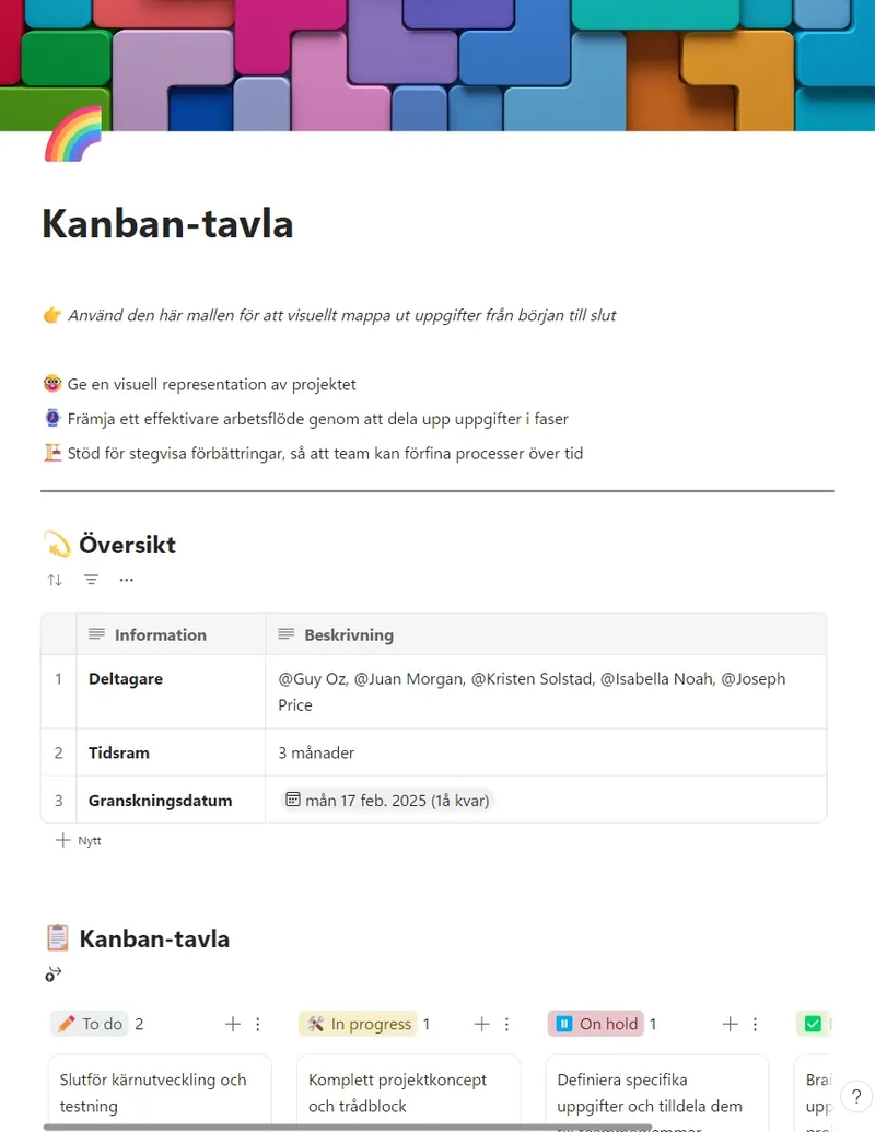 Kanban-tavla