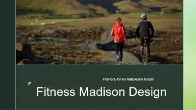 Designen Madison för träning black modern bold