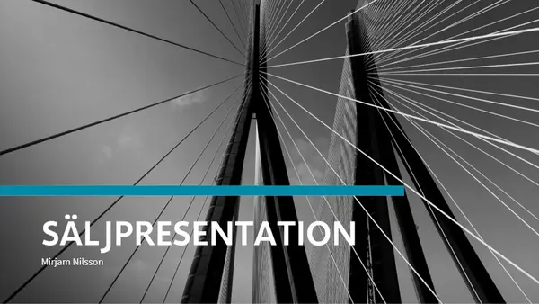 Mall för finansiell presentation modern-simple