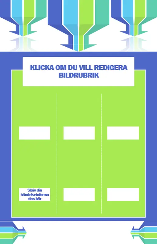 Community-affischer modern-color-block