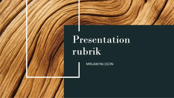 Presentation med mörkt trä brown modern-simple