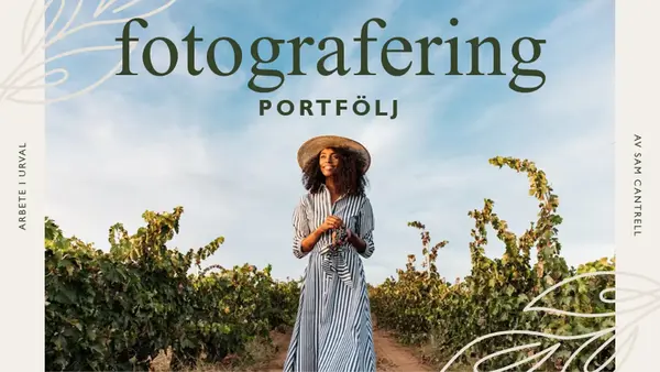 Fotoportfölj (boho organisk) modern simple