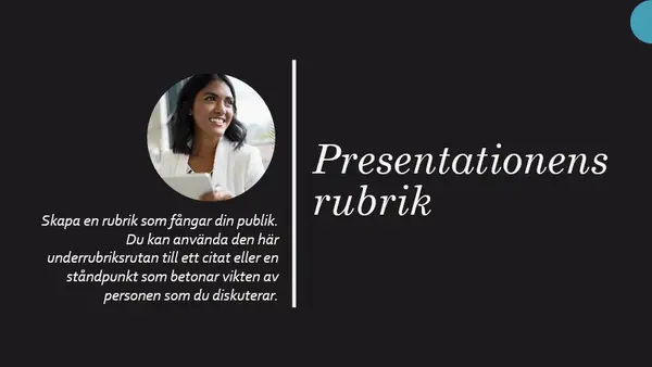Biografi presentation modern geometric