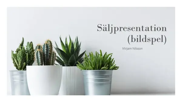 Ljus säljpresentation modern-simple