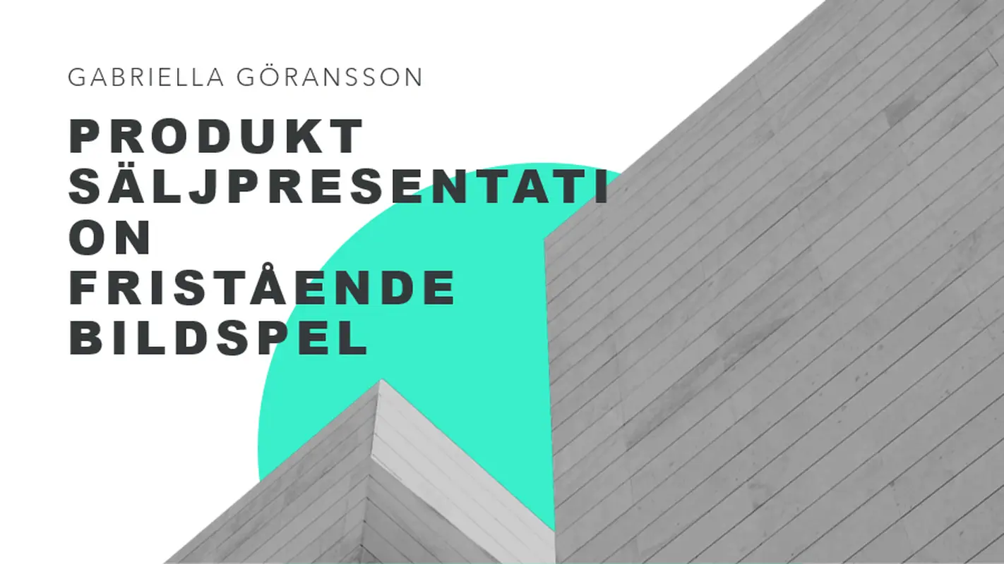 Ljus modernistisk presentation
