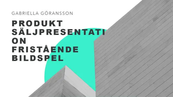 Ljus modernistisk presentation