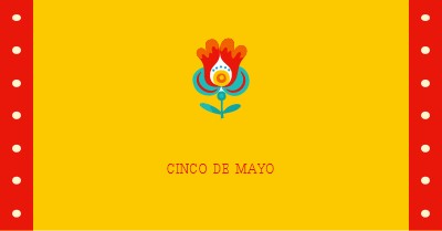 Cinco de Mayo yellow modern-color-block