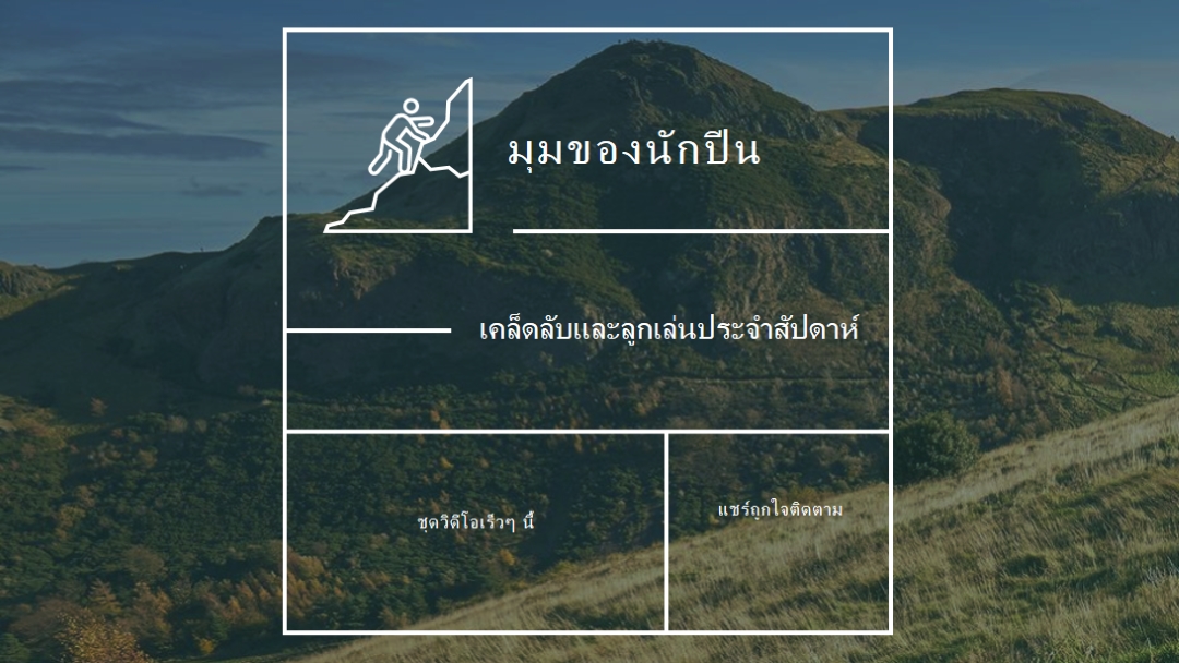 ปีนหน้าผาต่อไป green modern-simple