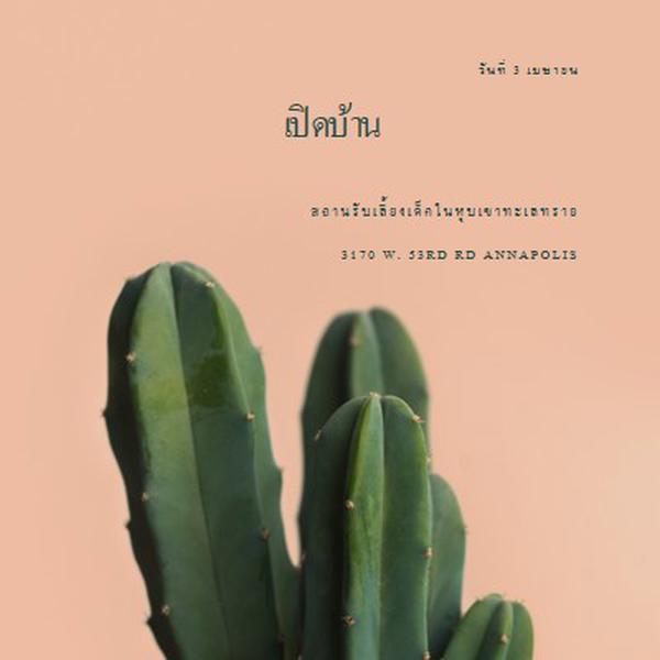 เปิดบ้าน 3 เมษายน pink modern-simple