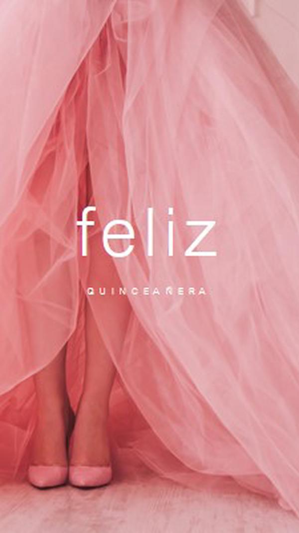 สี Quinceanera pink modern-simple