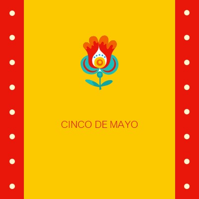 Cinco de Mayo yellow modern-color-block