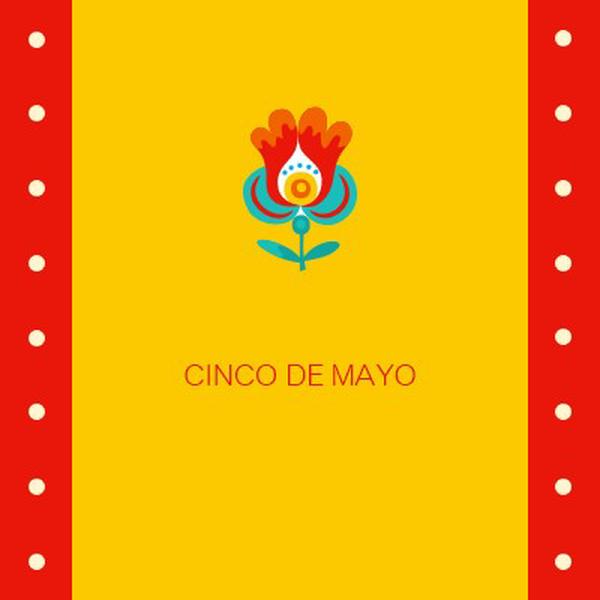 Cinco de Mayo yellow modern-color-block